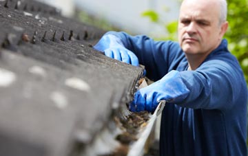 cleaning and inspecting Thorpe Culvert roofs